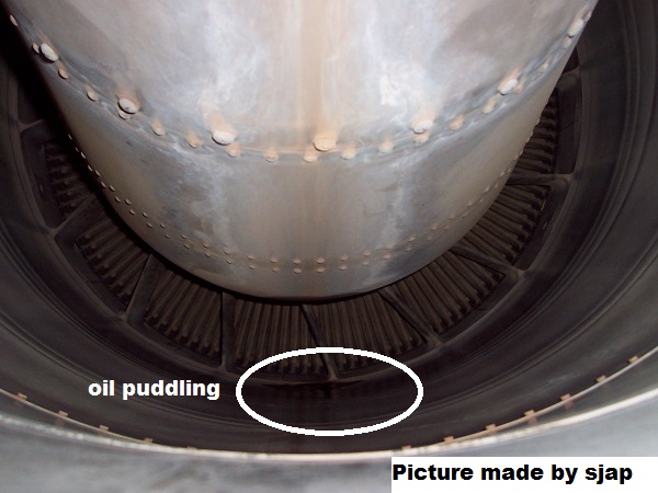 oil puddling